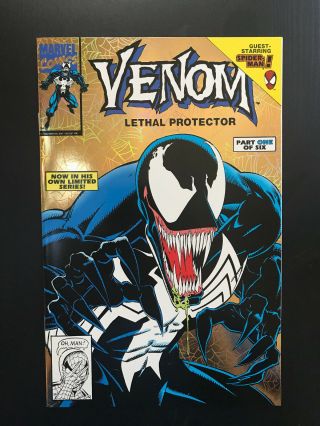 Venom Lethal Protector 1993 1 Gold Variant Marvel Comic Book Incentive Nm