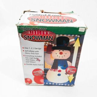 Gemmy Lighted 8ft Snowman Airblown Inflatable