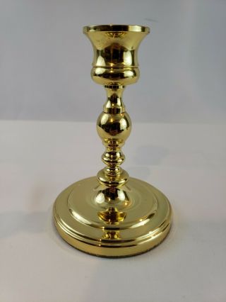 Vintage Baldwin Brass Candlestick 4 5/8” Tall - - Single