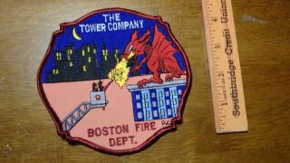 Boston Fire Department Tower Company Fire Fighter Obsolete Patch Bx Z 2