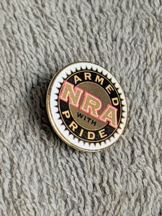 Nra Armed With Pride Lapel Pin Badge National Rifle Association