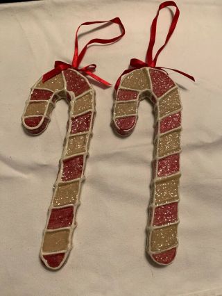Gingerbread Candy Cane Ornaments