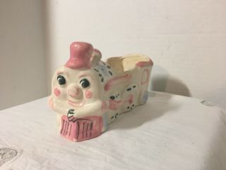Collectible Vintage Japan Ceramic Baby Nursery Train Planter