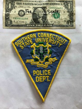 Southern Connecticut State University Police Patch Un - Sewn Great Shape