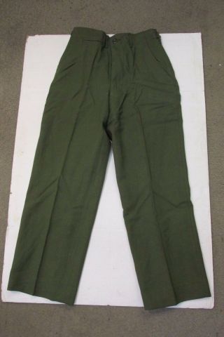 Us Korean War Era Og 108 Wool Field Pants Sz X - Small Short 1951 Nos