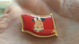 DPRK Korea Extremely Rare Kim Il Sung 김일성 Juche Propaganda Badge Pin 2 3