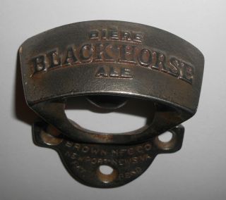 Vintage Brown Manufacturing (starr X) Black Horse Ale Side Mount Bottle Opener