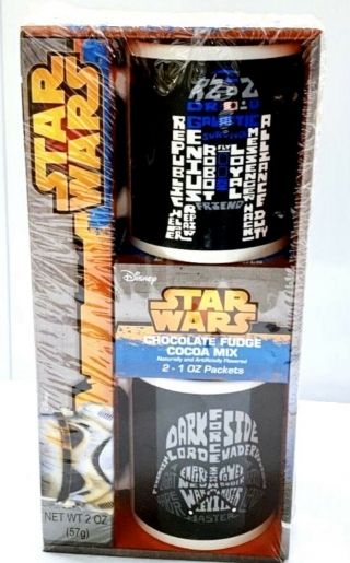 Disney Star Wars Mug Gift Set Ceramic Coffee Tea Cocoa Mug R2 - D2 Darth Vader