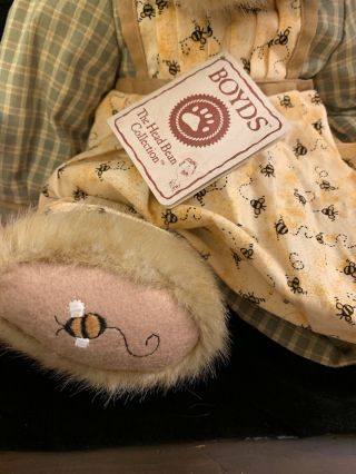 Boyd’s Bear Bears Plush Collectible Mrs Beezley Bee Dress 2