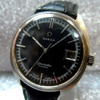 Vintage Omega Seamaster Cosmic Quickset Date Winding Mens Watch
