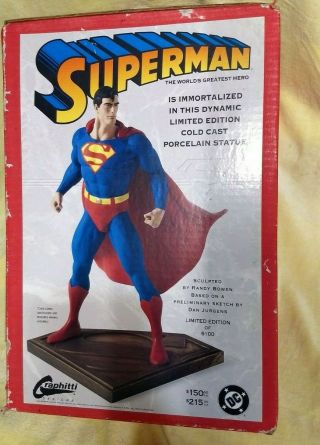 Bowen Superman Statue Figure Full Size Graphitti