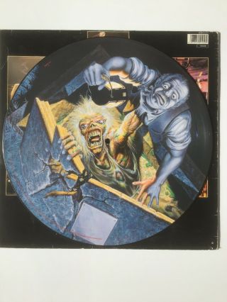 Iron Maiden No Prayer For The Dying Picture Disc 1990 UK LP Vinyl Die - Cut Cover 3