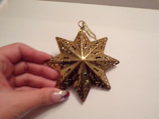 Christmas Ornament Brass Star