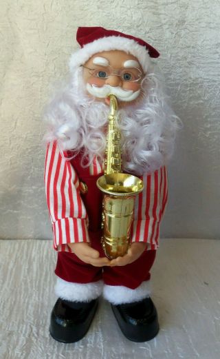 Musical Dancing Santa Claus Saxophone Activates By Touch 5 Songs 110