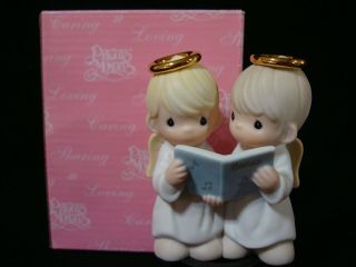 Zj Precious Moments - Angels Caroling - Mini Nativity Addition - And The Angels Sing