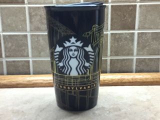 Starbucks Pennsylvania Ceramic Travel Tumbler Mug 2016 Limited Edition