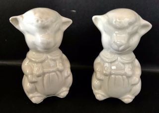 Vintage Sheep Salt And Pepper Shakers Lambs Anthropomorphic
