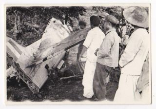 Korean War South African Saaf F - 51 Mustang Wreckage China Pla Press Photo 5 1951