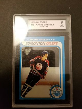 Wayne Gretzky 1979 - 80 Topps Hockey Rookie Card 18 Vintage Rc Oilers