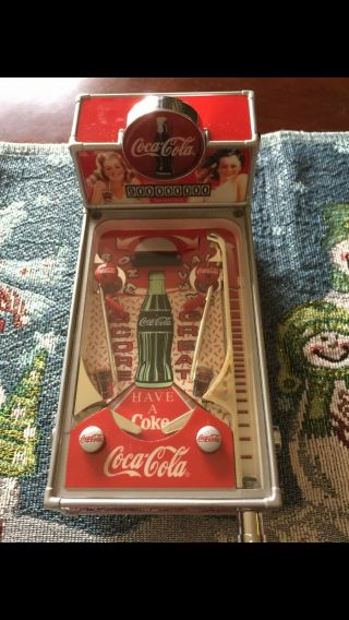 Coca - Cola Collectible Pinball Machine Musical Bank With Light And Sounds