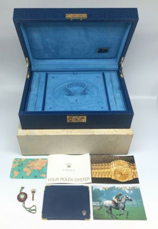Vintage Rolex Pearl Master Watch And Jewelry Box 51.  00.  02 1209036