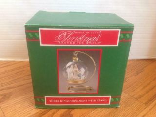 1994 House Of Lloyd Three Kings Ornament With Stand Vgc Lovely