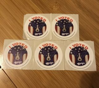 5 Blue Dog I Voted 2016 Election Stickers George Rodrigue Art Louisiana Freeship