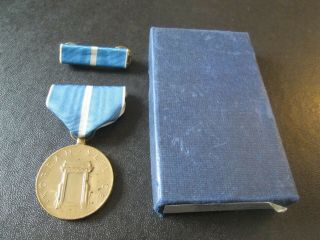 1955 Korean War Service Medal,  Ribbon Boxed Us Army Navy Marine Military