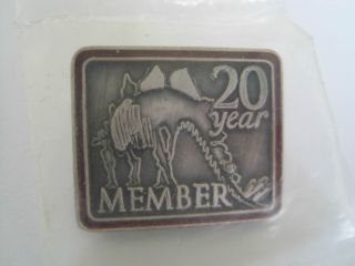 Pinback Pin Denver Museum Of Natural History 20 Year Member
