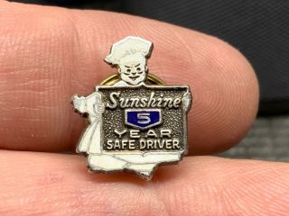 Sunshine Biscuits Stunning 5 Years Safe Driver Iconic Service Award Pin.