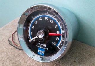 Vintage Chrysler Parts 10,  000 Rpm Tachometer 3514430 Real Deal Factory Accessory