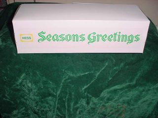 Seasons Greeting Hess Christmas Gift Fire Truck Box For 1970 71 Red Truck