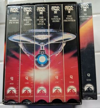 Star Trek Movies Boxed Set Of Five Plus Vi The Undiscovered Country - Vhs