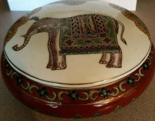 Oriental Accent Inc.  Collectible Elephant Ceramic Trinket / 7 