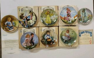 Set Of 8 Mother Goose Nursery Rhymes Collector Plates John Mcclelland,  Reco