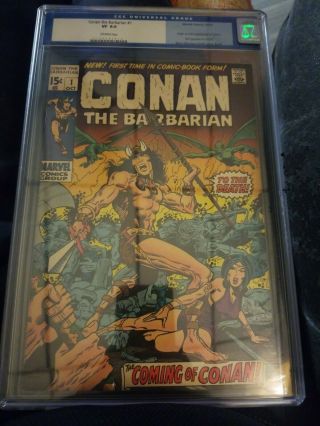 Conan The Barbarian 1 1970 Cgc 8.  0 Old Label Never Cleaned Or Pressed