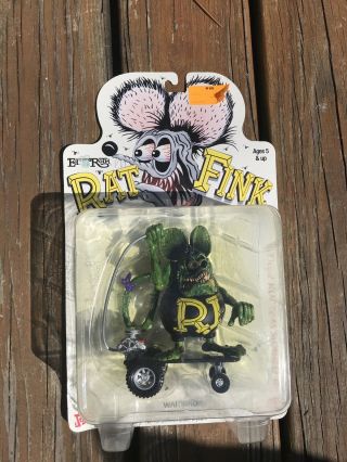 Ed Roth Rat Fink Action Figure Doll Jonzo Sideshow Toys Nrfb Mib