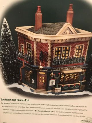 Dept.  56 Dickens Heritage Village The Horse And Hounds Pub 58340