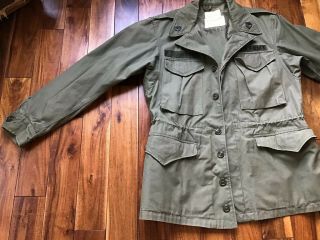 Vintage 1950s U.  S.  ARMY Field Jacket Without Liner M - 1950 Regular Small 3