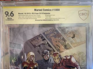 Marvel Comics 1000 D23 Variant CBCS 9.  6 SS Ramos 1st Mickey Mouse in Marvel 2