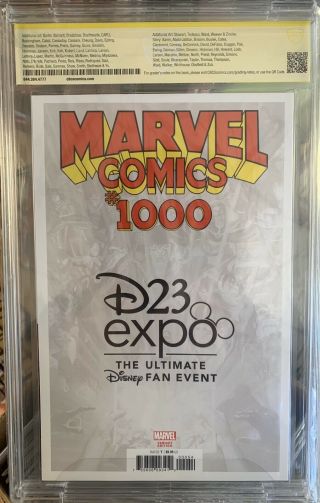 Marvel Comics 1000 D23 Variant CBCS 9.  6 SS Ramos 1st Mickey Mouse in Marvel 3