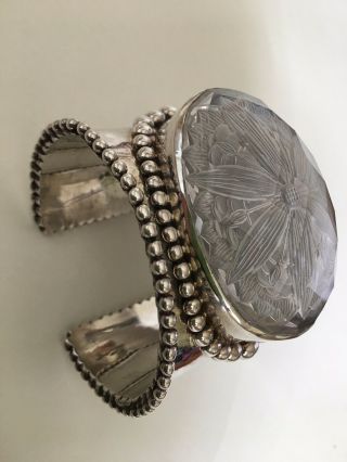 Spectacular Stephen Dweck Vintage Sterling Silver Cuff Bracelet