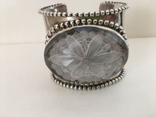 Spectacular Stephen Dweck Vintage Sterling Silver Cuff Bracelet 3