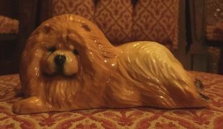Signed Sandi Rolfe Chow - Chow Dog Figurine