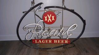 Vintage Pearl Lager Beer Neon Sign