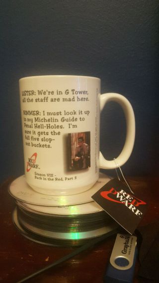 Red Dwarf series 8 coffee mug Lister and Rimmer 2