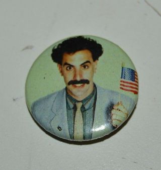 Small Metal Borat Sacha Baron Cohen Movie Promo Jacket Pin