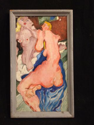 Ede - Else Modernist,  Expressionist Female Nudes 18” X 10”.