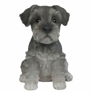 Mini Schnauzer Puppy Dog Collectible Figurine Miniature 6.  25 " H