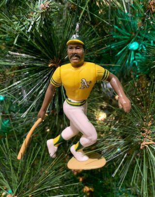 Oakland Athletics Christmas Tree Ornament Reggie Jackson Yellow Jersey A 